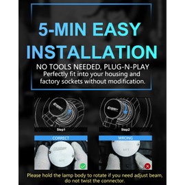 H11/H8/H16 LED Driving Fog Light Bulbs, 12000LM 400% Brighter Fanless, 6500K Cool White Driving Fog Lights, Play and Plug, Halogen Replacement Bulbs for Cars, Trucks, SUVs (Pack of 2)