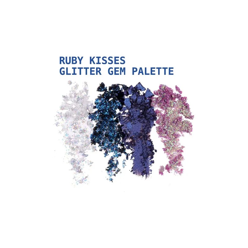 Paleta de Sombras Ruby Kisses Glitter Gem Aquarius con 4