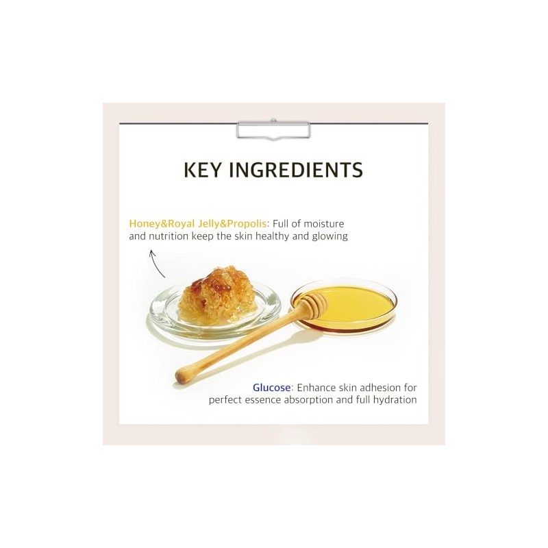 Papa Recipe Bombee Sheet Mask, Korean moisturizing honey mask pack