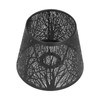 QANYEGN Table Lamp Shade, Wrought Iron, Black
