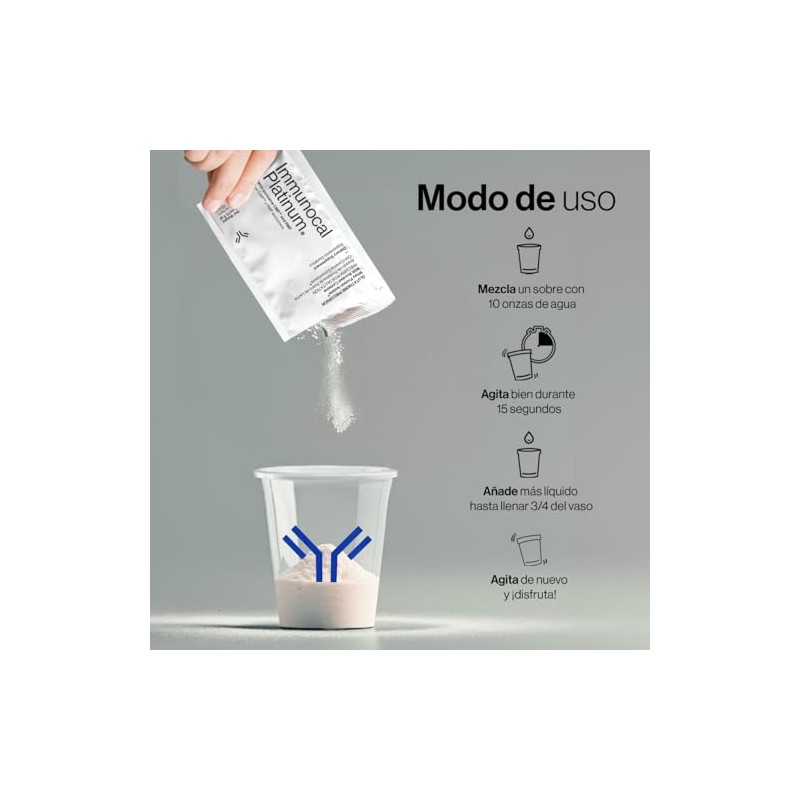 Immunocal Platinum Precursor Glutatión Aislado Proteína Suero Leche Renovación Cutánea