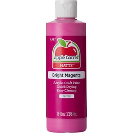 Apple Barrel Acrylic Paint in Assorted Colors (8 oz), K2602 Bright Magenta-Pack of 1
