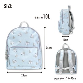Snoopy 0035 Rucksack, Kids Backpack, Small, 3.2 gal (10 L), For Kids, Girls, Boys, Travel, Excursions, Cute, Character, blue (SPIK-167)