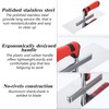 3Pcs Concrete Tools Stainless Steel Flat Finishing Trowel plus Concrete