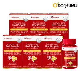Ronniewell Immune Care Red Propolis 60 Capsules x 6 (6-month supply) / 로니웰 면역케어 레드 프로폴리스 60캡슐 6개 (총 6개월분)