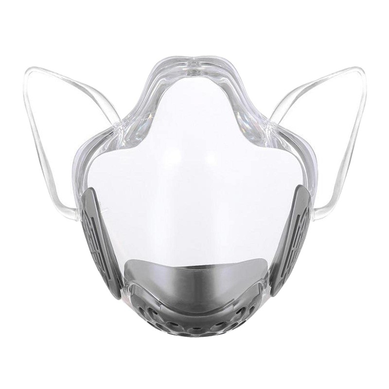 yotijar Reusable Clear Dustproof Covers Face Shield with Visible Expression