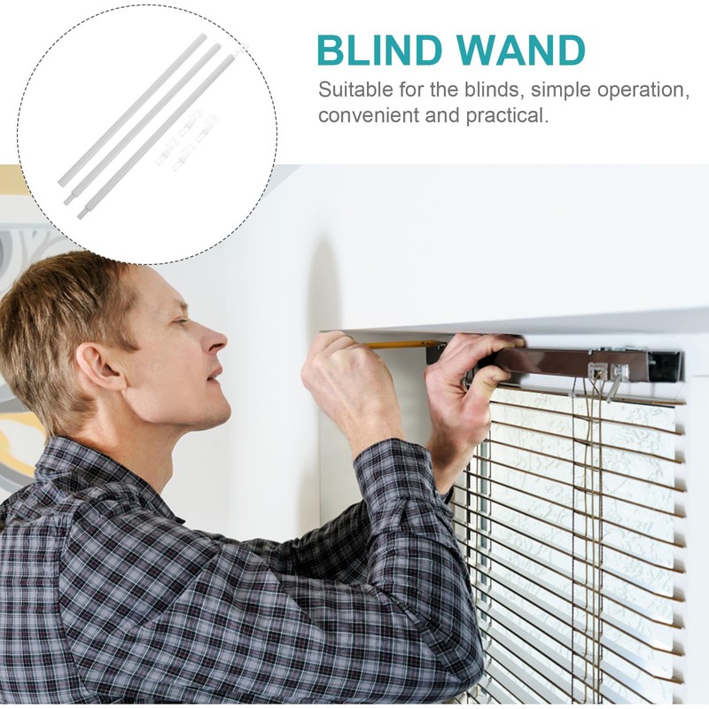 Garneck Blind Wand Window Blind Tilt Rod with Hook and