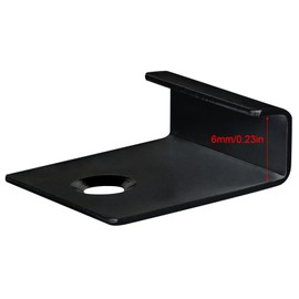 Pack of 50 WPC Mounting Clips, End Clip, Decking, Hidden Starter Clips, Stainless Steel, Hidden Starter Mounting Board Clip with Self-Tapping Screw (Black, 6 mm)