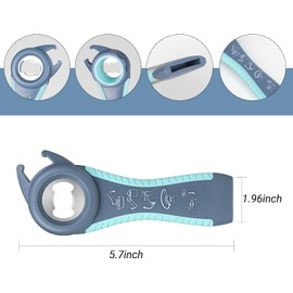 MAEXUS 2 Pieces Bottle Opener, Can Opener, Lid Opener, MAEXUS 5-in-1 Bottle Opener & 4-in-1 Can Opener, Non-Slip Jar Opener Bottle Opener for Seniors Arthritis