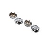 Motoforti 4pcs Silver Tone Plastic 68mm Dia 6 Lugs Car