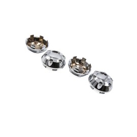 Motoforti 4pcs Silver Tone Plastic 68mm Dia 6 Lugs Car Tire Wheel Center Hub Cap Cover Long-lasting