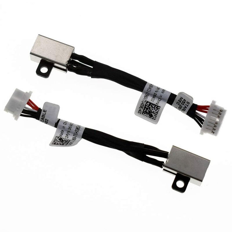 DC_in Power Jack with Cable Harness Connector Socket for Dell