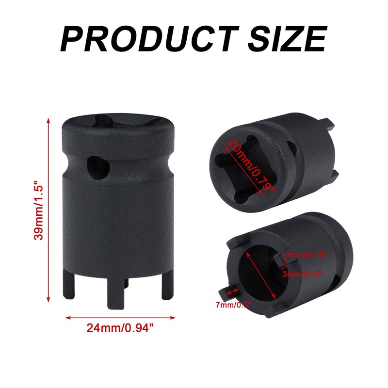 PSLER Lock Nut Removal Tool for Sur Ron, 4-Pin Spanner