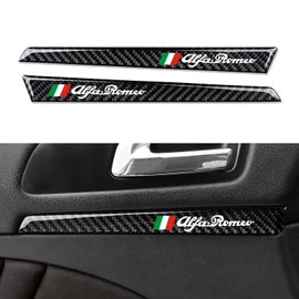 OYDDL 2 x Car Door Trim Sticker Trim Carbon Fibre Trim Compatible with Alfa Romeo 159 939 2004 2005 2006 2007 2008 2009 2010 2011 Interior Accessories