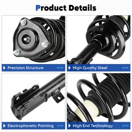 Front Struts Assembly Fit for Chrysler 200 2011-2014, for Sebring Sedan 2007-2010, for Dodge Avenger 2008-2014, Shock Absorber & Sway Bars End Links Replace for 271130 K750385