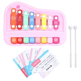 Baby Piano 8 Scale Children Xylophone Music Educational Learning Kids Musical InstrumentsPink