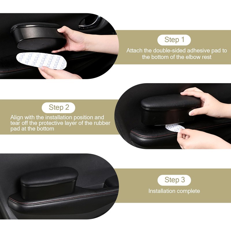 Merdege Door Elbow Support Rest Pillow, Car Armrest Booster Cushion,