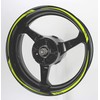 AxxL Motorcycle 17-Inch Custom Rim Sticker STD2 Model (Fluorescent Yellow)