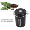 Coffee Canister 1800ml 304 Stainless Steel Window Design One Way