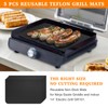 5 PCS Reusable Grill Mat Compatible with Ninja Sizzle Indoor