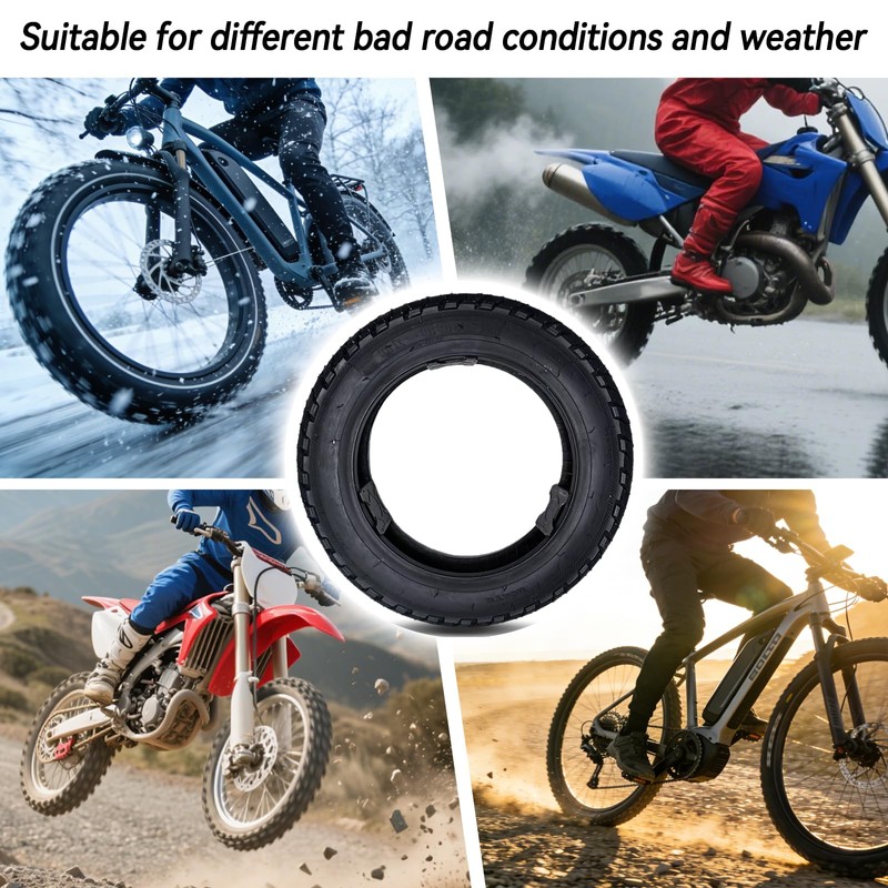2 Pack 3.00-10 Dirt Bike Tire 3.0-10 Tubeless Tire