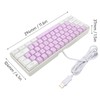 Gaming Keyboard USB 61 Keys RGB Backlit Ergonomic Contrast Color
