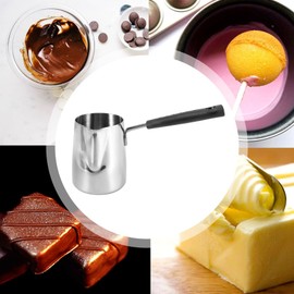 Giyofom Stainless Steel Butter and Coffee Warmer, Turkish Coffee, Mini Butter Melt Pot and Milk with Spout - (350 ml)