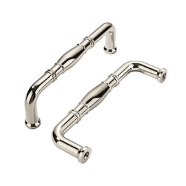 khtumeware 10 Pack 3-3/4 Inch(96mm) Polished Nickel Cabinet Pulls Drawer Pulls Kitchen Cabinet Hardware Pulls for Dresser Drawers
