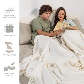 Westbrooke 100% Pure Cotton Standard Pillow Cases Set of 2 | Lush Sateen Cotton Pillowcase, Soft & Breathable Luxury Pillow Cover | Ideal for Home, Hotel & Hospital Use - Hotel White