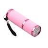 Koeydxst Outdoor Mini Pink Rubber Coated 9-LED Flashlight Torch