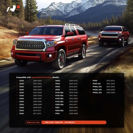 A-Premium Front Left Driver Side Interior Pull Door Handle Compatible with International Harvester 5500i, 5600i, 5900i, 9100i SBA, 9200i SBA, 9400, 9400i SBA, 9900, 9900i, 9900i SFA, Black