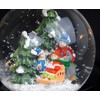 Snow Globe Skier | Base Nostalgic Winter Landscape | with