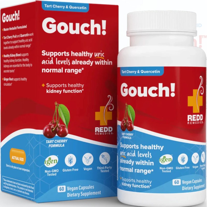 Redd Remedies Gouch Dietary Supplement 60 Capsules - Uric Acid