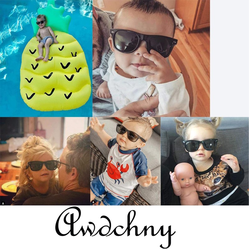 Polarized Kids Sunglasses for Girls Boys with Flexible Frame Toddler