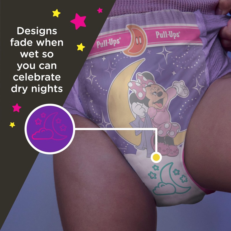 Pull-Ups Girls' Night-Time Potty Training Pants, Size 5T-6T Overnight Training