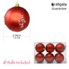 Allgala 6-PK 3 Inch Luxury Glitter Rich Decoration Christmas Tree