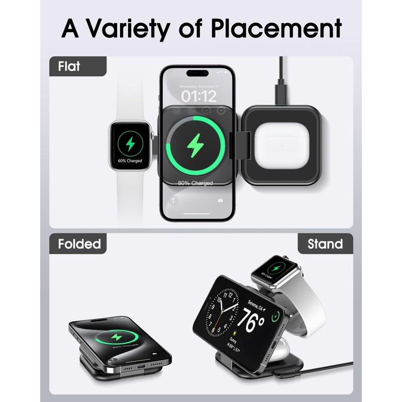 WRVVR 3 en 1 estación de carga (verde)