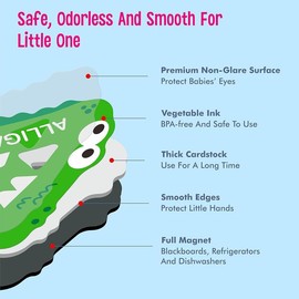 Large Size Magnetic Letters, Cute Animal Magnets for Fridge Colorful Uppercase Animals Toys Set Educational Spelling Learning - Color: Uppercase Letters & Numbers