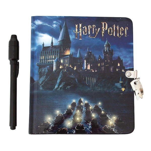 Playhouse Harry Potter Hogwarts Lock & Key Lined Page Diary with Invisible Ink Pen for Kids