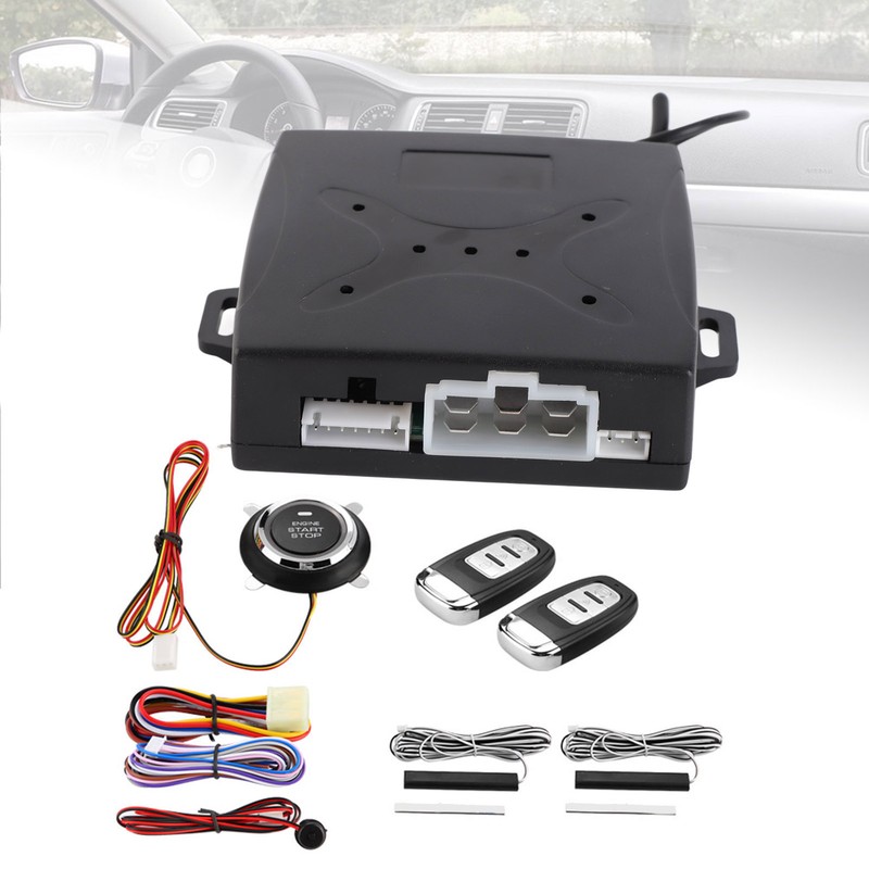 Universal Car Alarm System Engine Ignition Keyless Entry Push Button