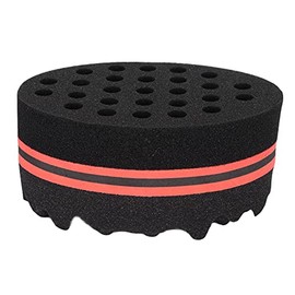 Cepillo de Esponja para Cabello Rizado, Herramienta de Peinado Afro para Mujeres y Hombres, Esponja con Agujeros Grandes
