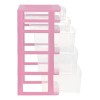 Cajonera De Plástico Italhome Fox 5 Organizador Multiusos Rosa