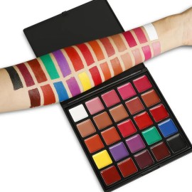 Paleta 25 Labiales Mate En Crema De Larga Duración Lipstick Palette_25g