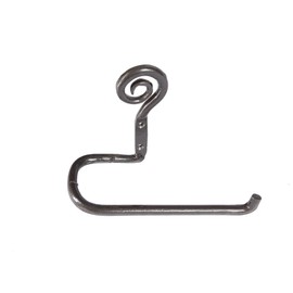 Hammer and Tongs - Curly Iron Toilet Roll Holder - W180mm - Raw