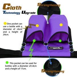 YOURUIMEI Bolsa para botella de masaje, bolsa de aceite de masaje, funda para terapeuta de masaje, funda para loción de masaje, funda para aceite de masaje (YR2kd-morado