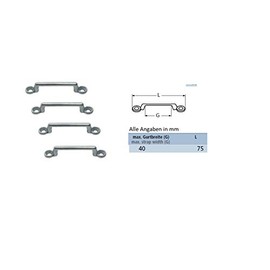 Pack of 4 Belt Hangers Stainless Steel A4 Belt Width up to 40 mm Webbing Strap Hanger