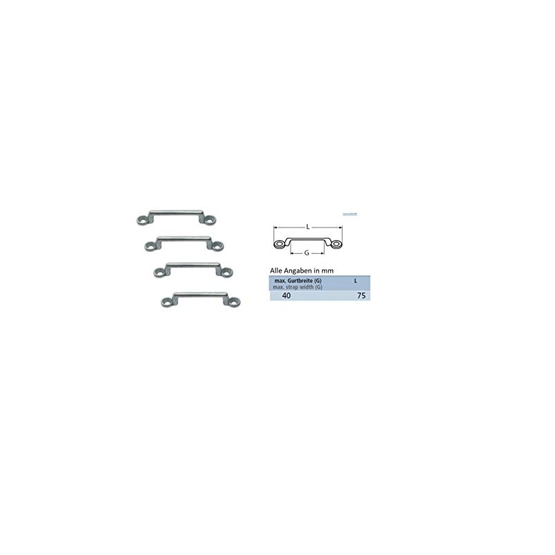 Pack of 4 Belt Hangers Stainless Steel A4 Belt Width