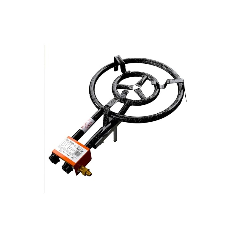 ZENDEU Outdoor Paella Propane Gas Burner - 2 Rings Garcima