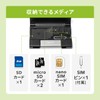 Sanwa Direct 400-ADR323GY SD/TF Card Reader with Media Case, USB-C