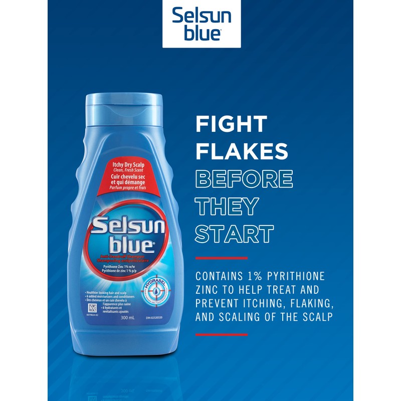 Selsun Blue - Itchy Dry Scalp Formula- 300 ML -